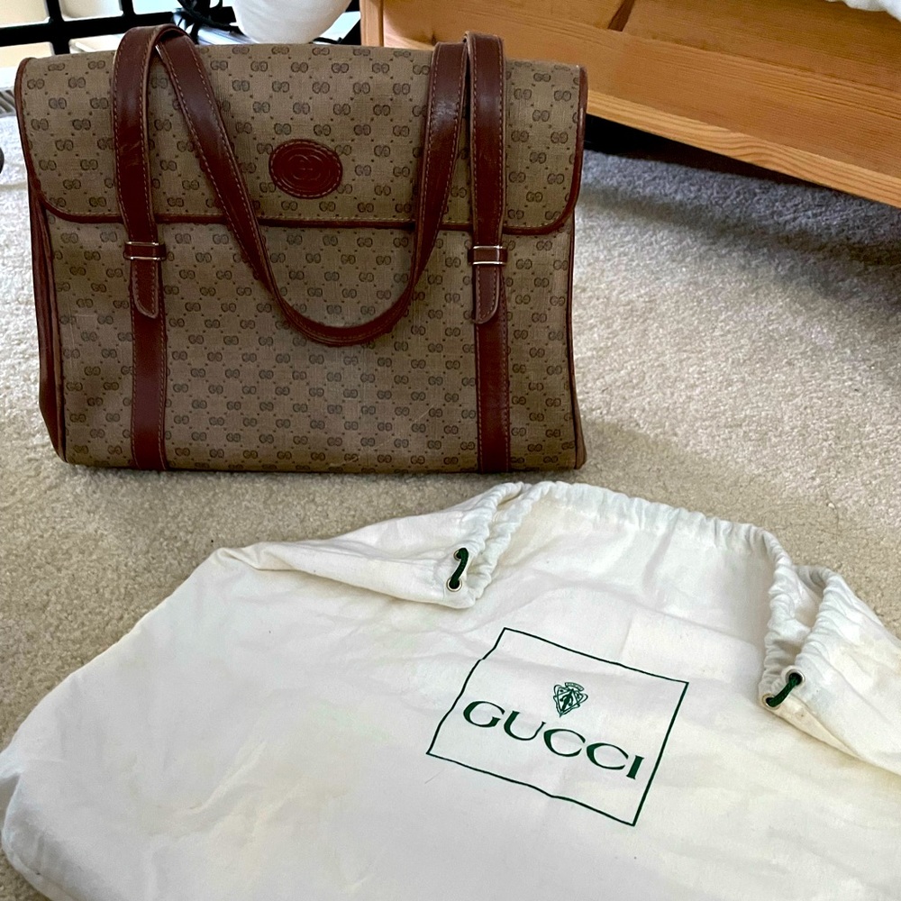 Vintage Gucci Monogram GG Satchel